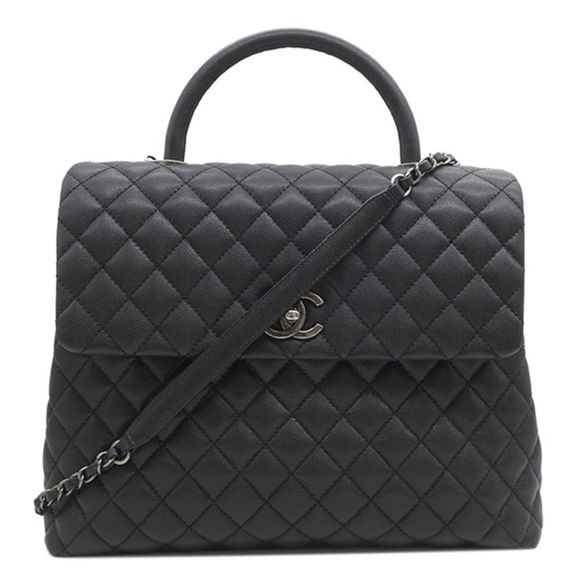 Chanel Chain Shoulder Caviar Skin Black Shoulder Bag - Picture 1 of 7